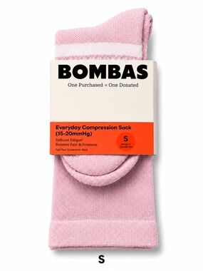 Bombas Compression Knee High Socks S Pink Blush